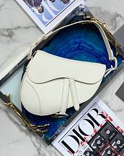 Dior Saddle Oblique Matte White 26cm M9001 - 1