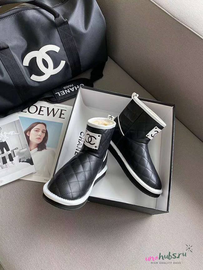 Chanel black boots 01 - 1