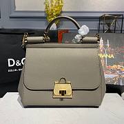 DOLCE & GABBANA Sicily Small Tote Gray Bag - 1