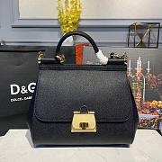 DOLCE & GABBANA Sicily Small Tote Black Bag - 1