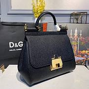 DOLCE & GABBANA Sicily Small Tote Black Bag - 2