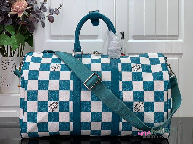 Louis Vuitton Keepall Bandoulière 45 Blue N80404 - 1