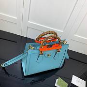 Gucci Diana Small Tote Blue Bag 27cm 660195 - 3