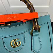 Gucci Diana Small Tote Blue Bag 27cm 660195 - 2