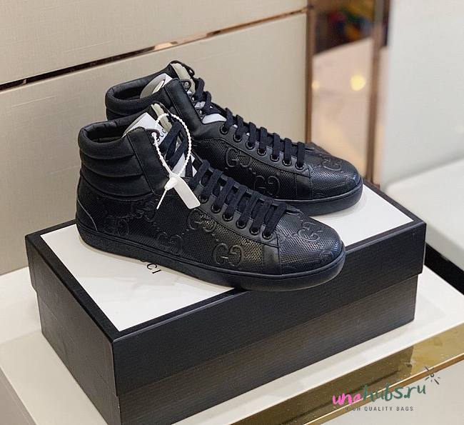 Gucci sneaker black GG - 1