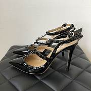 Valentino Black Patent Rockstud high heels  - 6