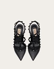 Valentino Black Leather Rockstud high heels - 4