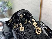 Dior lady patent ABC 20cm black - 2