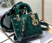 Dior lady patent ABC 20cm green - 1