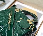 Dior lady patent ABC 20cm green - 6