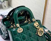 Dior lady patent ABC 20cm green - 4