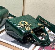 Dior lady patent ABC 20cm green - 3