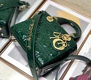 Dior lady patent ABC 20cm green - 2