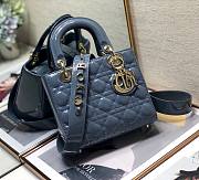 Dior lady patent ABC 20cm blue - 1