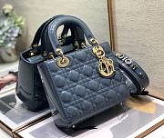 Dior lady patent ABC 20cm blue - 5