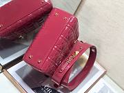 Dior lady patent ABC 20cm pink - 6