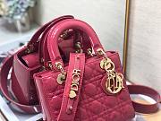 Dior lady patent ABC 20cm pink - 5