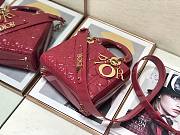 Dior lady patent ABC 20cm pink - 4