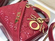 Dior lady patent ABC 20cm pink - 2