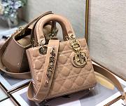 Dior lady patent ABC 20cm beige - 1