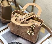 Dior lady patent ABC 20cm beige - 6