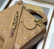 Dior lady patent ABC 20cm beige - 3