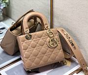 Dior lady patent ABC 20cm beige - 4