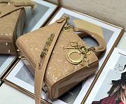 Dior lady patent ABC 20cm beige - 2