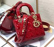 Dior lady patent ABC 20cm red - 1