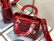 Dior lady patent ABC 20cm red - 2