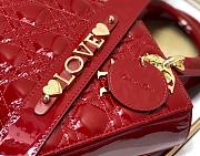 Dior lady patent ABC 20cm red - 4