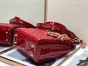 Dior lady patent ABC 20cm red - 6