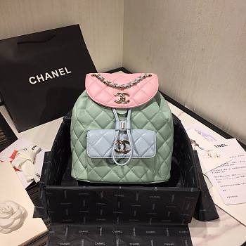 Chanel Grained Calfskin pink Backpack AS1371