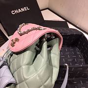 Chanel Grained Calfskin pink Backpack AS1371 - 3