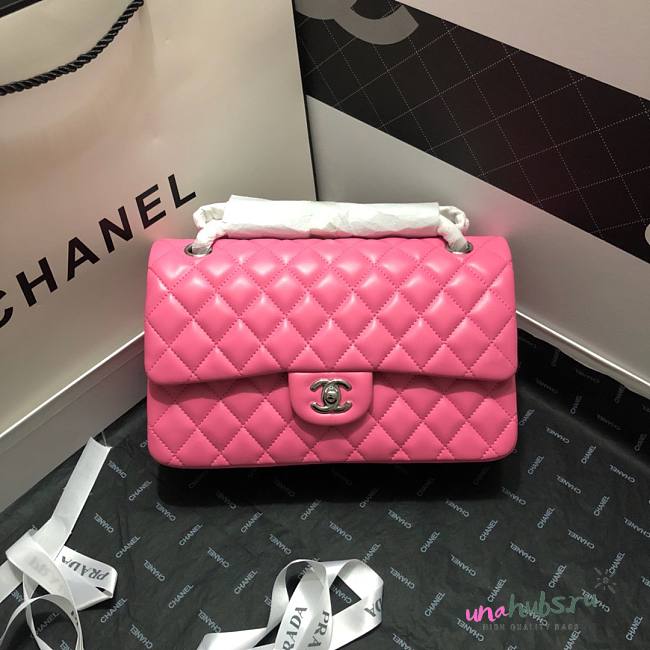 Chanel classic flap bag pink - 1