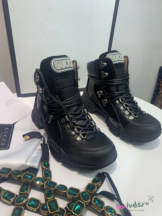 Gucci black sneakers - 1