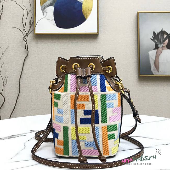 Fendi MON TRESOR multicolor leather bag - 1