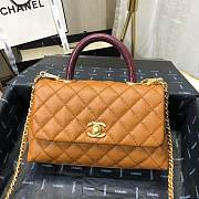 Chanel Coco Grained Calfskin Flap Bag 24cm - 4