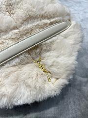 YSL Puffer Merino Shearling & Lambskin White 29cm - 2