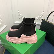 Bottega Veneta Short Boots in Black/ Pink - 6