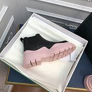 Bottega Veneta Short Boots in Black/ Pink - 4