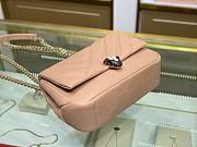 Bvlgari Serpenti Cabochon Leather Shoulder Bag Beige - 6