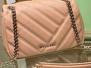 Bvlgari Serpenti Cabochon Leather Shoulder Bag Beige - 2