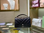 Bvlgari Serpenti Cabochon Leather Shoulder Bag Black - 3