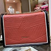 Bvlgari handbag serpenti diamond blast orange bag - 6