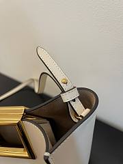 Fendi Way small leather tote white - 4