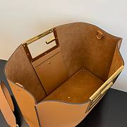 Fendi Way large leather tote brown - 3