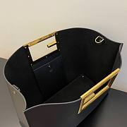 Fendi Way large leather tote black - 6