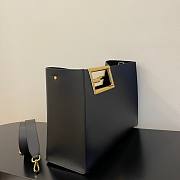 Fendi Way large leather tote black - 3