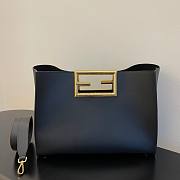 Fendi Way large leather tote black - 2